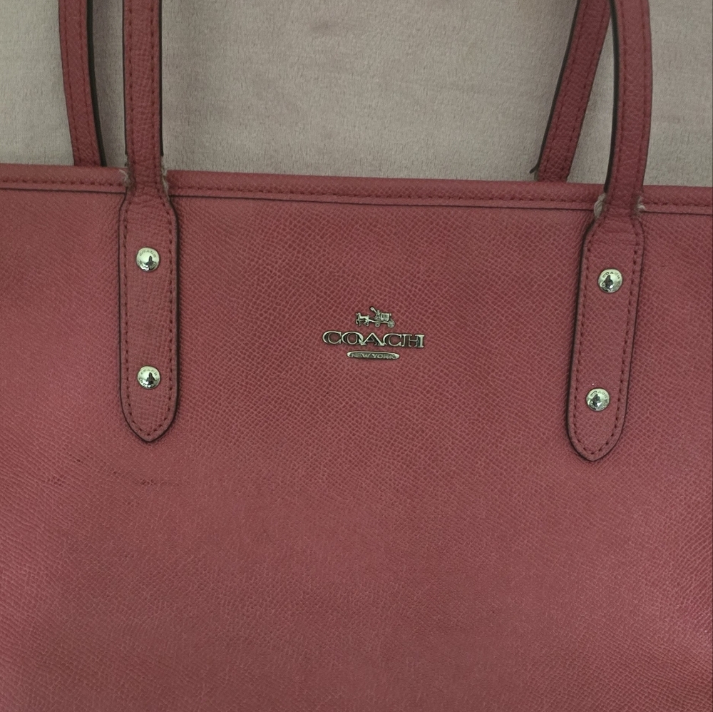 Coach Red Tote Bag